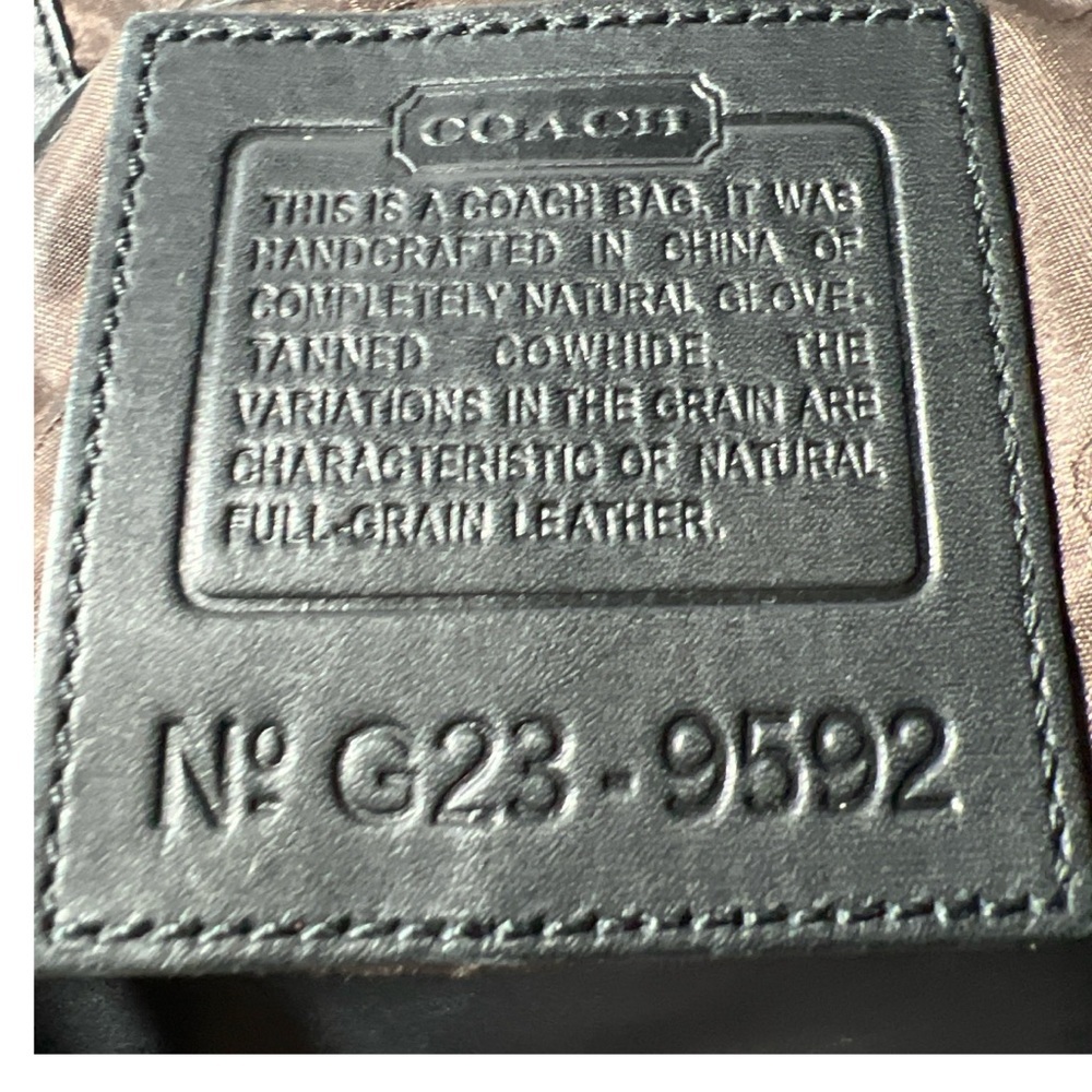 Coach Black Leather Crossbody Bag - Picture 11 of 12